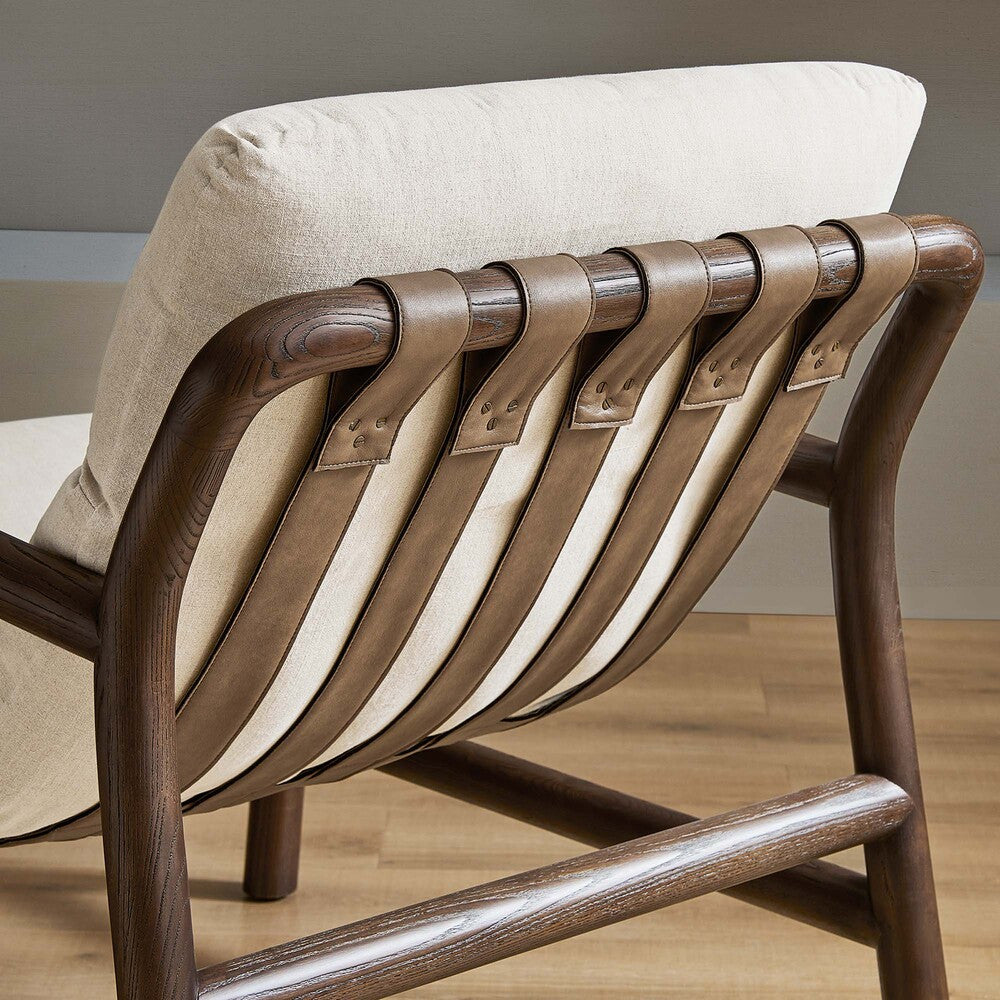 EEI-6766-DUN-WAL Paxton Wood Sling Chair by Modway