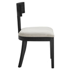 EEI-6923 Peregrine Wood and Fabric Upholstered Dining Chairs Set of 2 by Modway
