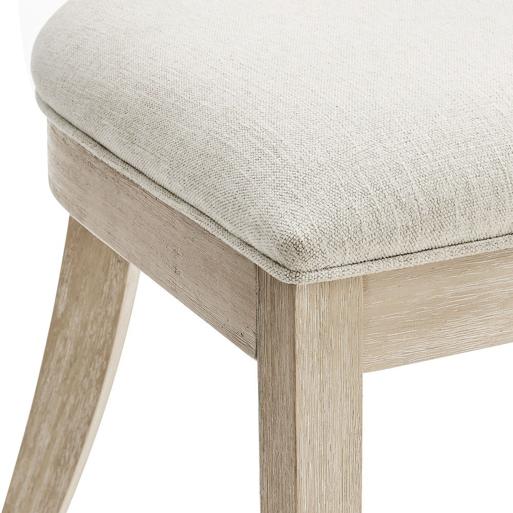 EEI-6923 Peregrine Wood and Fabric Upholstered Dining Chairs Set of 2 by Modway