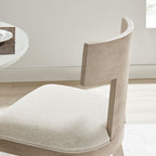 EEI-6923 Peregrine Wood and Fabric Upholstered Dining Chairs Set of 2 by Modway