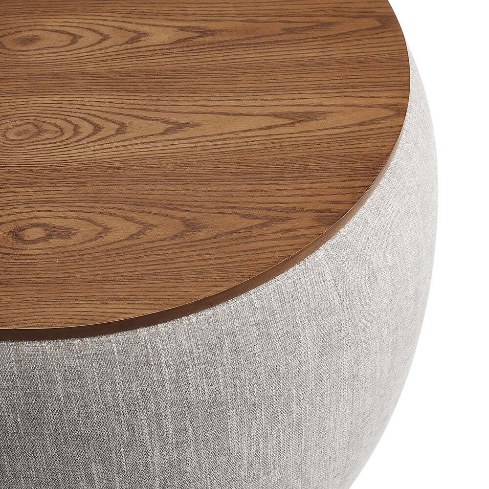 EEI-6688 Perla Woven Heathered Fabric Upholstered Storage Ottoman by Modway