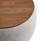 EEI-6688 Perla Woven Heathered Fabric Upholstered Storage Ottoman by Modway