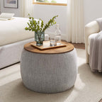 EEI-6688 Perla Woven Heathered Fabric Upholstered Storage Ottoman by Modway