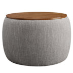 EEI-6688 Perla Woven Heathered Fabric Upholstered Storage Ottoman by Modway