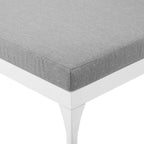 EEI-3301-WHI-GRY Perspective Cushion Outdoor Patio Chaise Lounge Chair by Modway