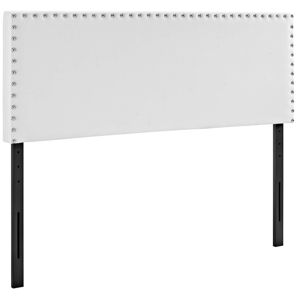 MOD-5383-WHI Phoebe Upholstered Vinyl Full Headboard by Modway