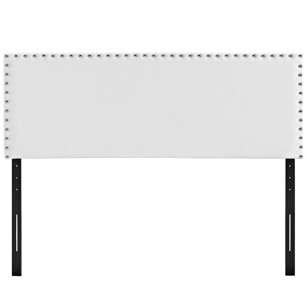 MOD-5383-WHI Phoebe Upholstered Vinyl Full Headboard by Modway