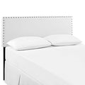 Modway MOD-5383-WHI Phoebe Upholstered Vinyl Full Headboard White