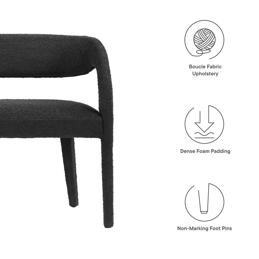 EEI-6571 Pinnacle Boucle Fabric Accent Bench by Modway