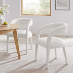 EEI-6562 Pinnacle Boucle Upholstered Dining Chair Set of 2 by Modway
