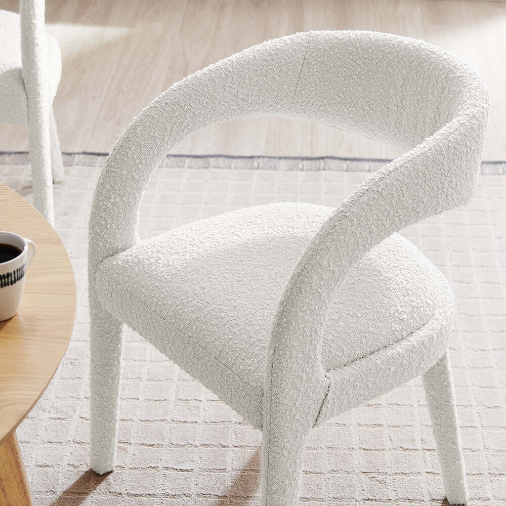 EEI-6562 Pinnacle Boucle Upholstered Dining Chair Set of 2 by Modway