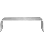 EEI-2103-SLV Pipe 60" Stainless Steel Bench by Modway