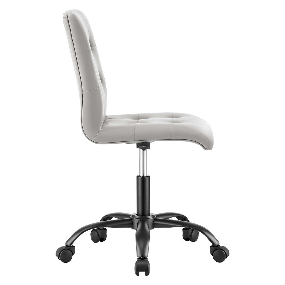 EEI-4975 Prim Armless Vegan Leather Office Chair by Modway