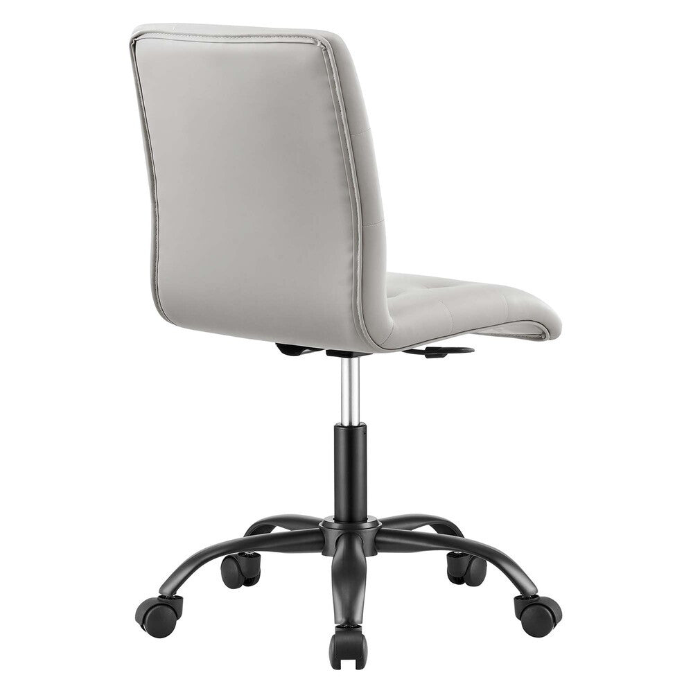 EEI-4975 Prim Armless Vegan Leather Office Chair by Modway