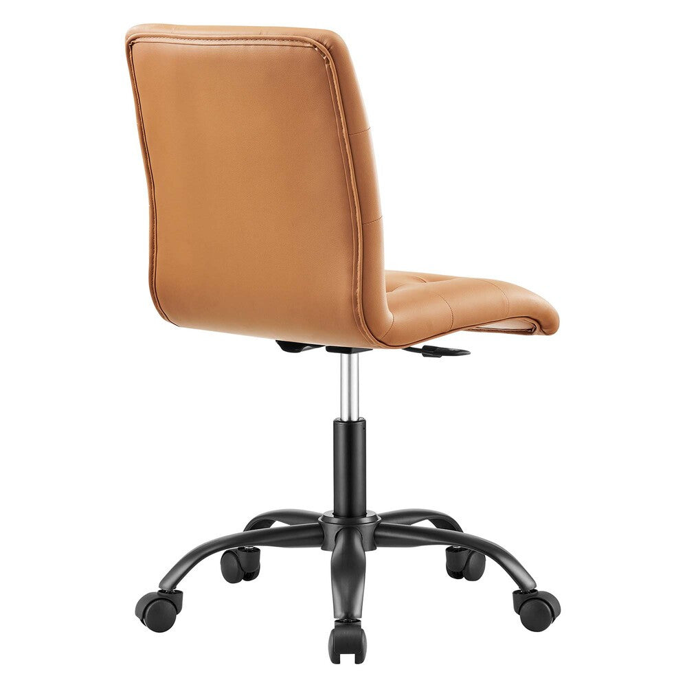 EEI-4975 Prim Armless Vegan Leather Office Chair by Modway