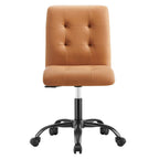 EEI-4975 Prim Armless Vegan Leather Office Chair by Modway
