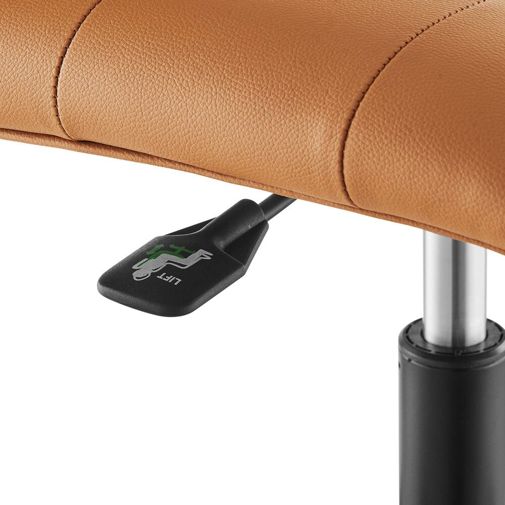 EEI-4975 Prim Armless Vegan Leather Office Chair by Modway