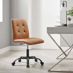 EEI-4975 Prim Armless Vegan Leather Office Chair by Modway
