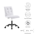 EEI-4975 Prim Armless Vegan Leather Office Chair by Modway