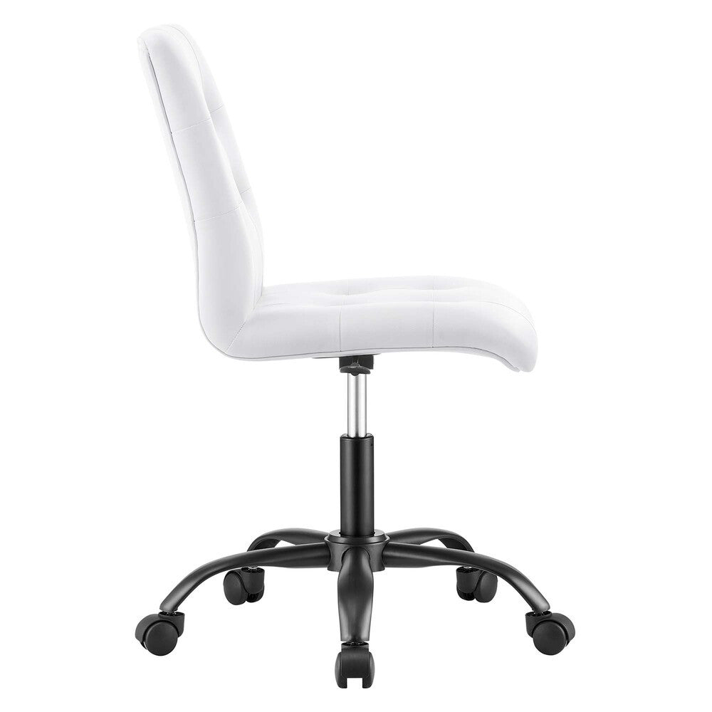 EEI-4975 Prim Armless Vegan Leather Office Chair by Modway