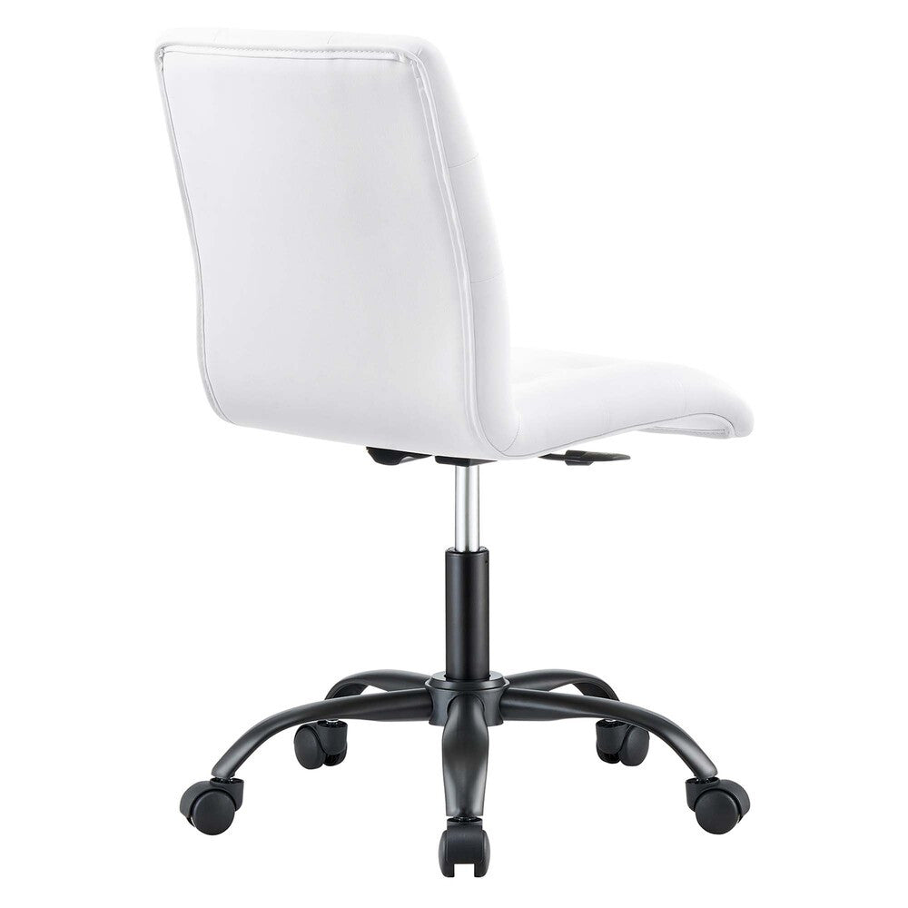 EEI-4975 Prim Armless Vegan Leather Office Chair by Modway