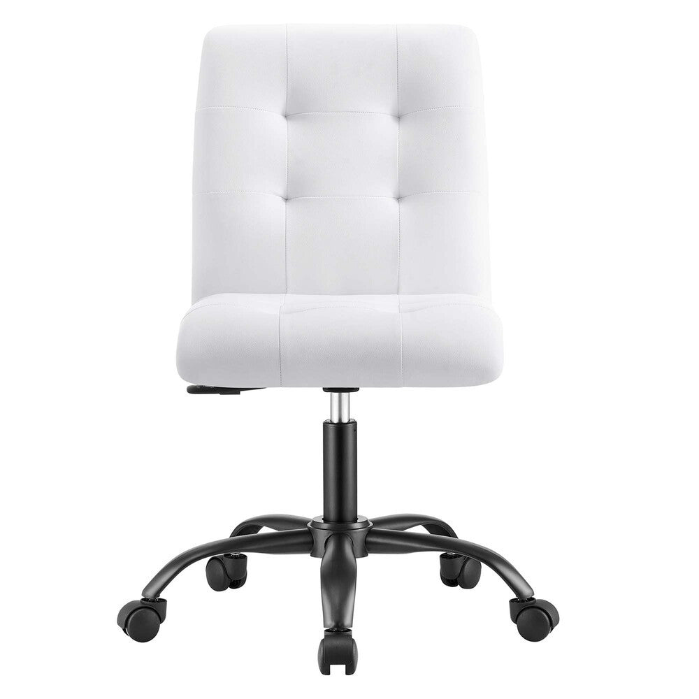 EEI-4975 Prim Armless Vegan Leather Office Chair by Modway