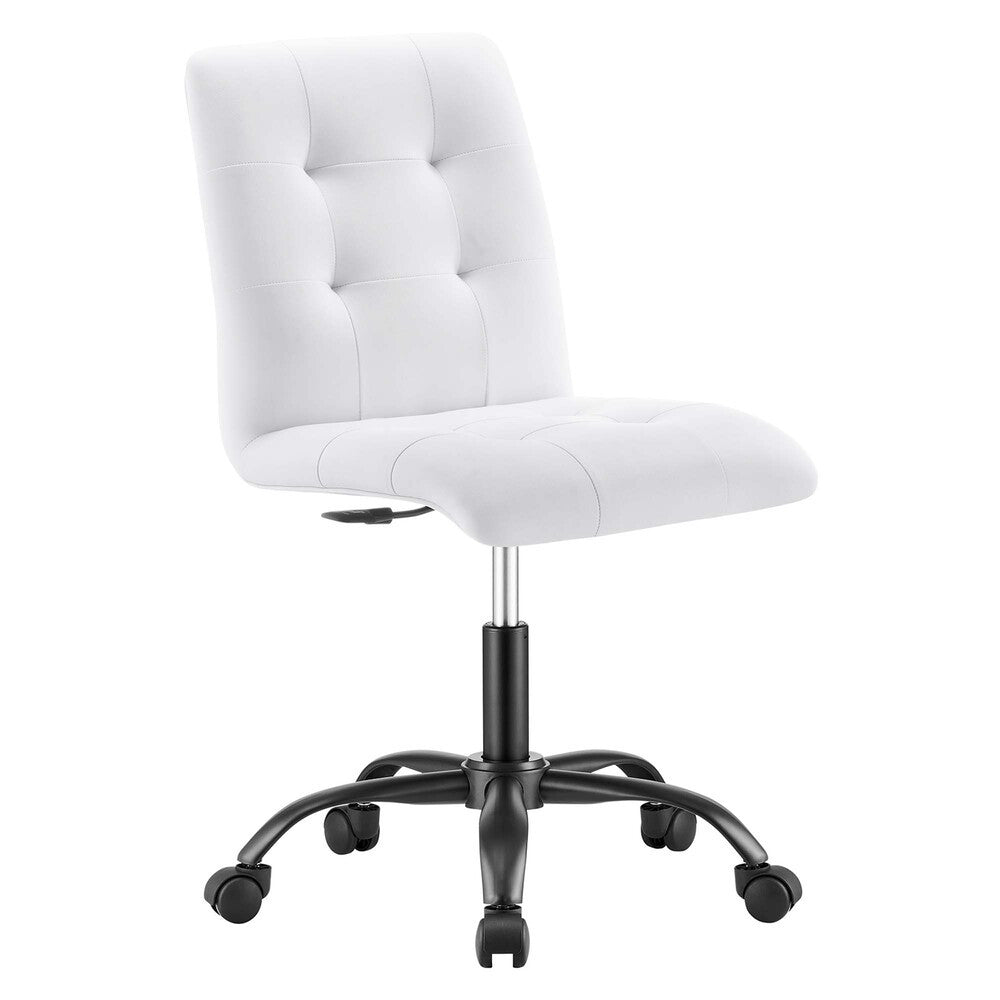 EEI-4975 Prim Armless Vegan Leather Office Chair by Modway