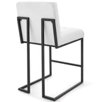Modway Privy Black Stainless Steel Upholstered Fabric Counter Stool by Modway-EEI-3854