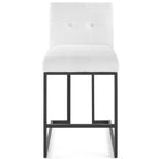 Modway Privy Black Stainless Steel Upholstered Fabric Counter Stool by Modway-EEI-3854