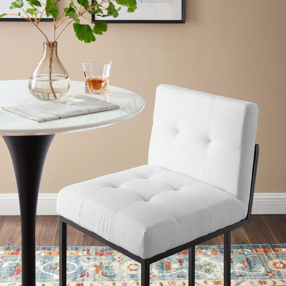 Modway Privy Black Stainless Steel Upholstered Fabric Counter Stool by Modway-EEI-3854
