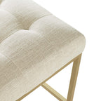 Modway Privy Gold Stainless Steel Upholstered Fabric Counter Stool by Modway-EEI-3852