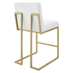 Modway Privy Gold Stainless Steel Upholstered Fabric Counter Stool by Modway-EEI-3852