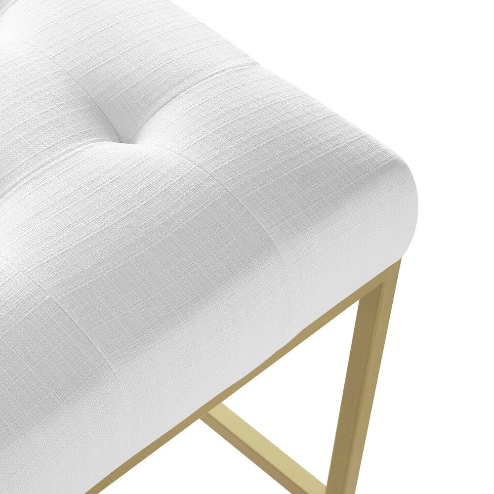 Modway Privy Gold Stainless Steel Upholstered Fabric Counter Stool by Modway-EEI-3852