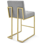 Modway Privy Gold Stainless Steel Upholstered Fabric Counter Stool Set of 2 by Modway-EEI-4154