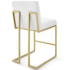Modway Privy Gold Stainless Steel Upholstered Fabric Counter Stool Set of 2 by Modway-EEI-4154