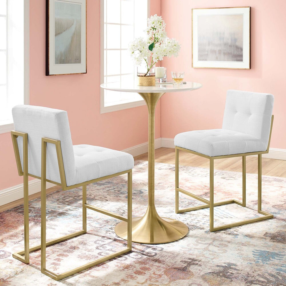 Modway Privy Upholstered Fabric Counter Stool Set of 2 by Modway-EEI-5571