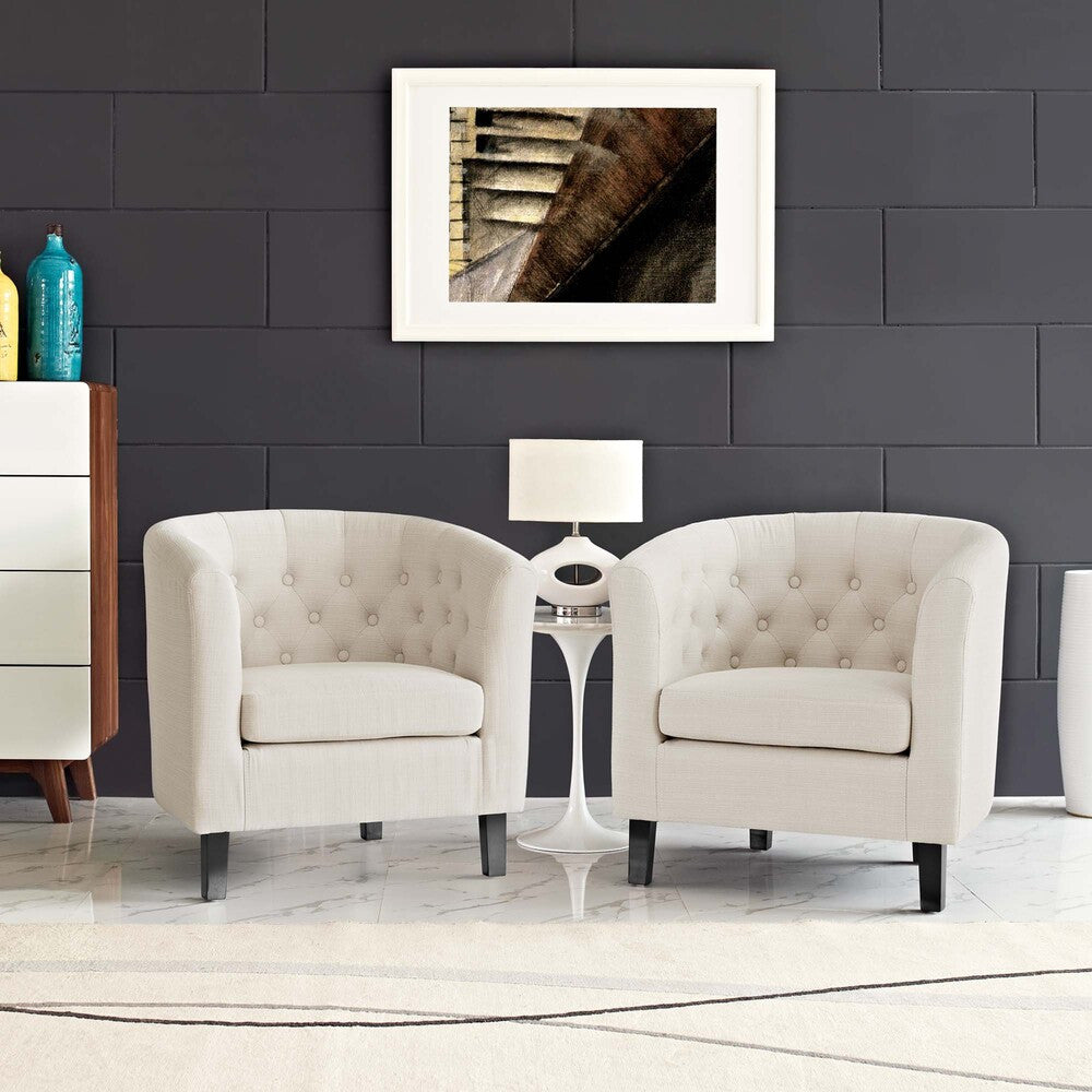 Modway Prospect 2 Piece Upholstered Fabric Armchair Set by Modway-EEI-3150
