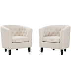 Modway Prospect 2 Piece Upholstered Fabric Armchair Set by Modway-EEI-3150