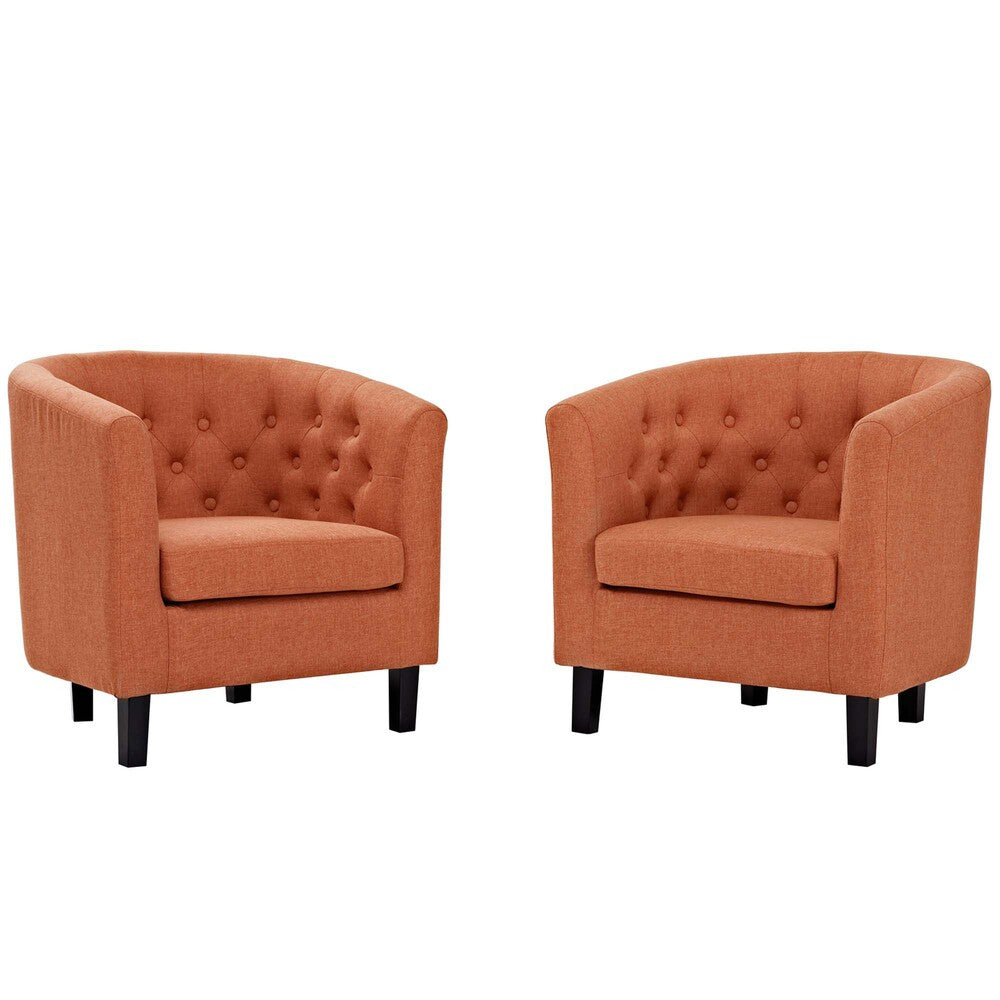 Modway Prospect 2 Piece Upholstered Fabric Armchair Set by Modway-EEI-3150