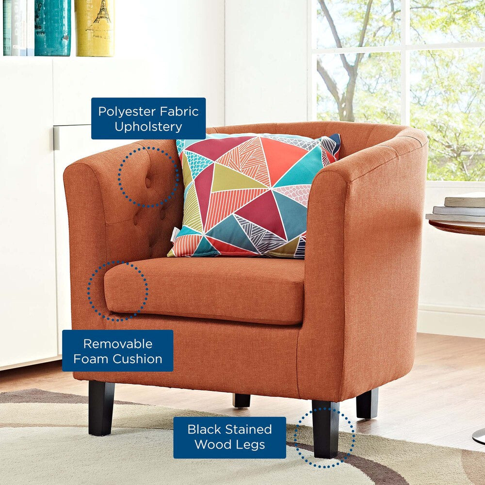 Modway Prospect Upholstered Fabric Armchair by Modway-EEI-2551