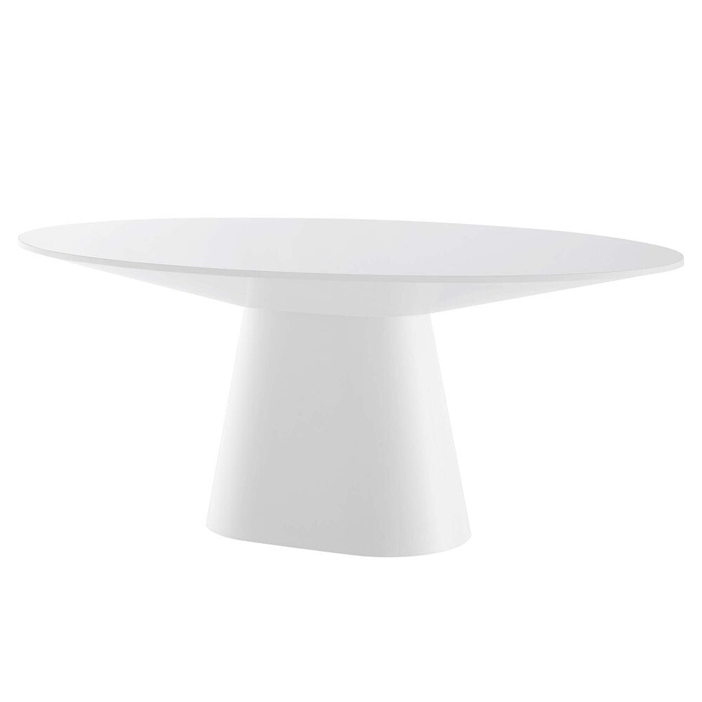 EEI-4912-WHI Provision 75" Oval Dining Table by Modway