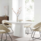 EEI-4912-WHI Provision 75" Oval Dining Table by Modway
