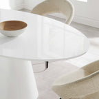 EEI-4912-WHI Provision 75" Oval Dining Table by Modway