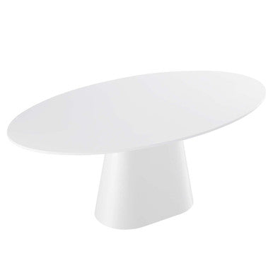 Modway EEI-4912-WHI Provision 75" Oval Dining Table White