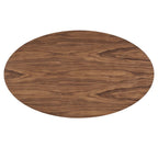 EEI-6066-WAL-SET Provision 75" Oval Dining Table by Modway