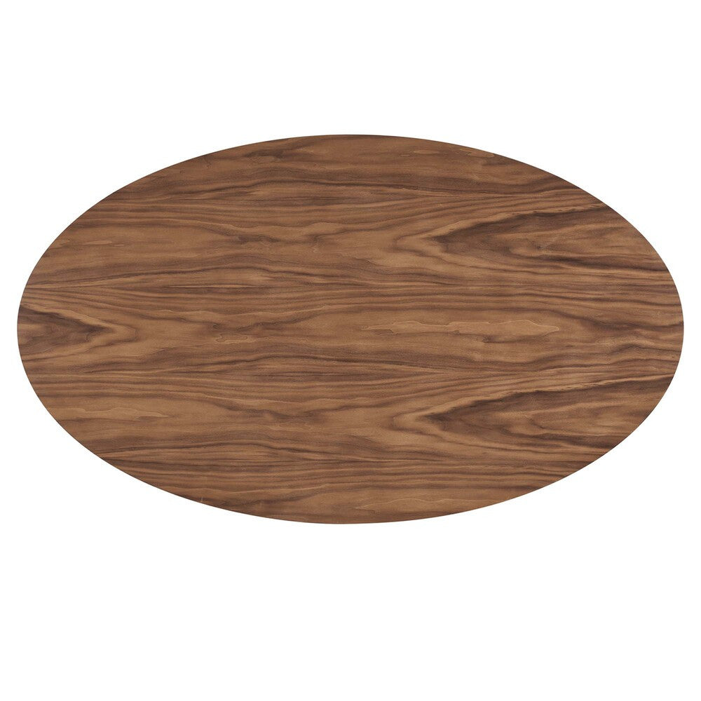 EEI-6066-WAL-SET Provision 75" Oval Dining Table by Modway