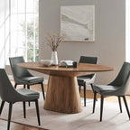 EEI-6066-WAL-SET Provision 75" Oval Dining Table by Modway