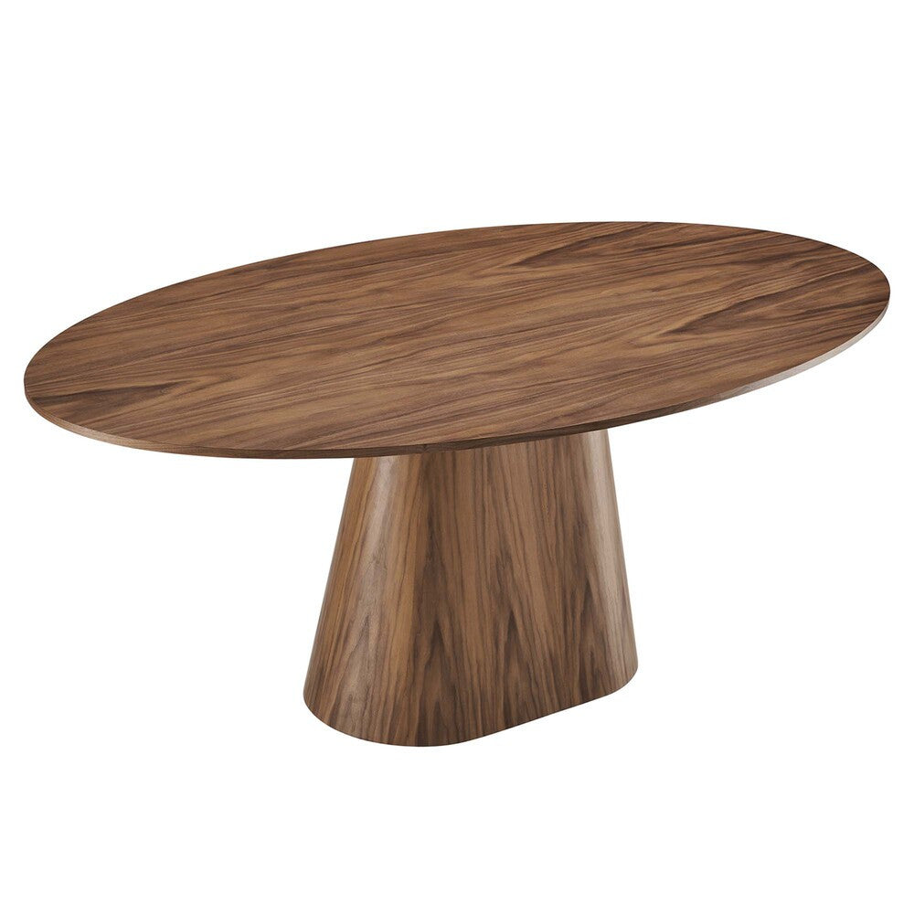 EEI-6066-WAL-SET Provision 75" Oval Dining Table by Modway