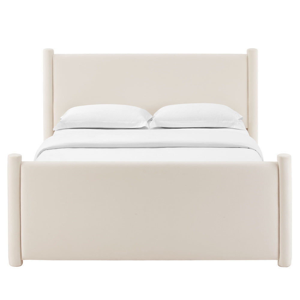 Modway Rael Performance Velvet King Platform Bed by Modway-MOD-7176