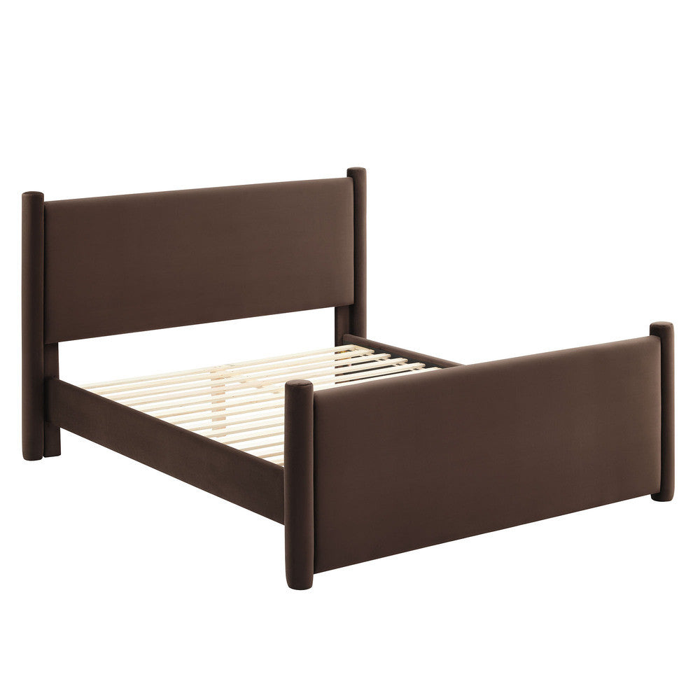 Modway Rael Performance Velvet King Platform Bed by Modway-MOD-7176